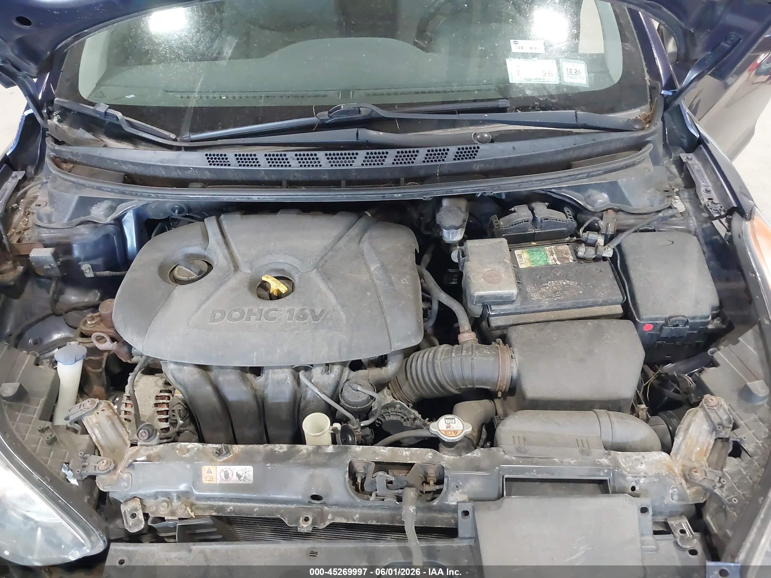 2013 Hyundai Elantra Gls Blue vin: 5NPDH4AE8DH434364