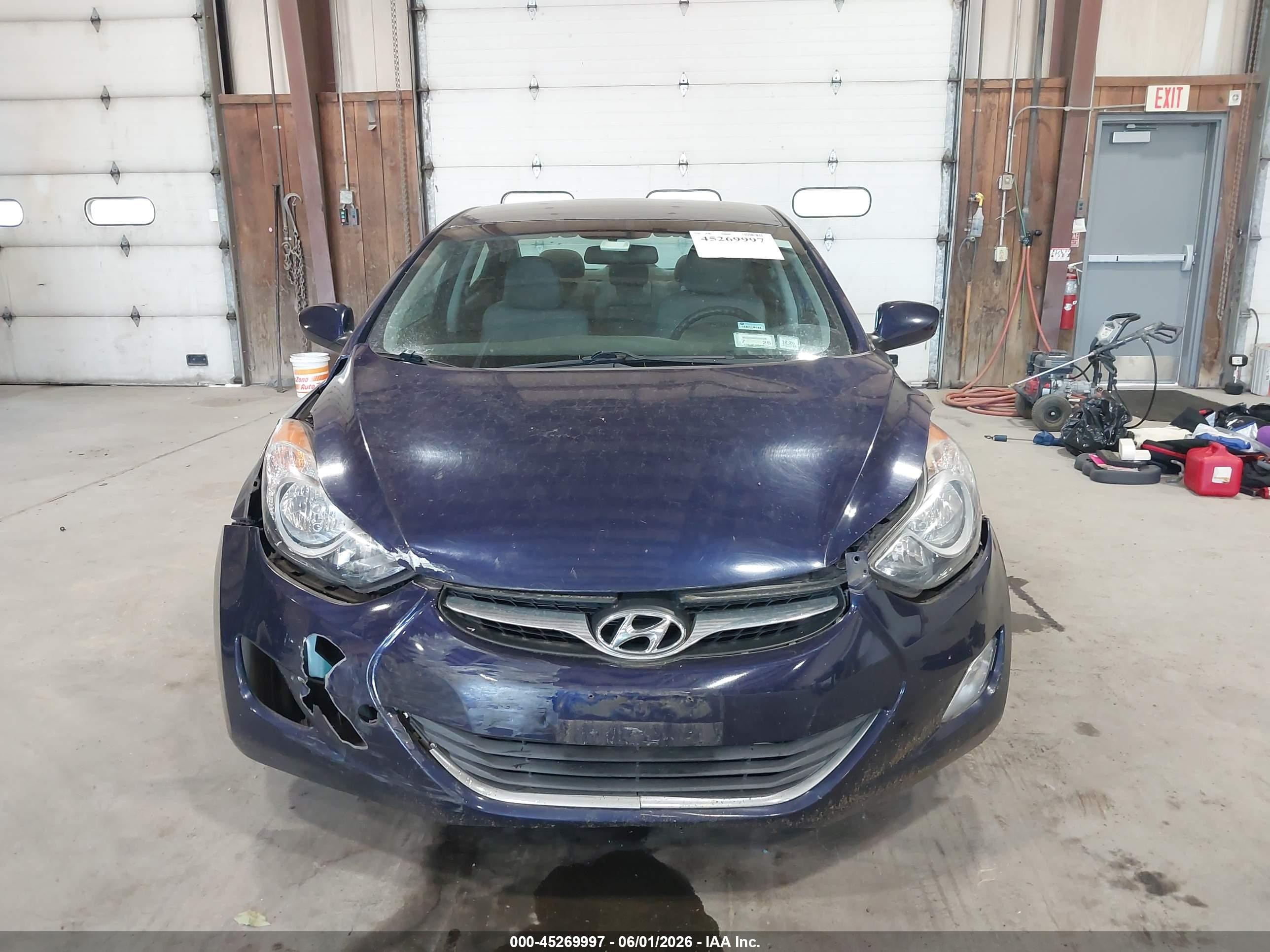 2013 Hyundai Elantra Gls Blue vin: 5NPDH4AE8DH434364