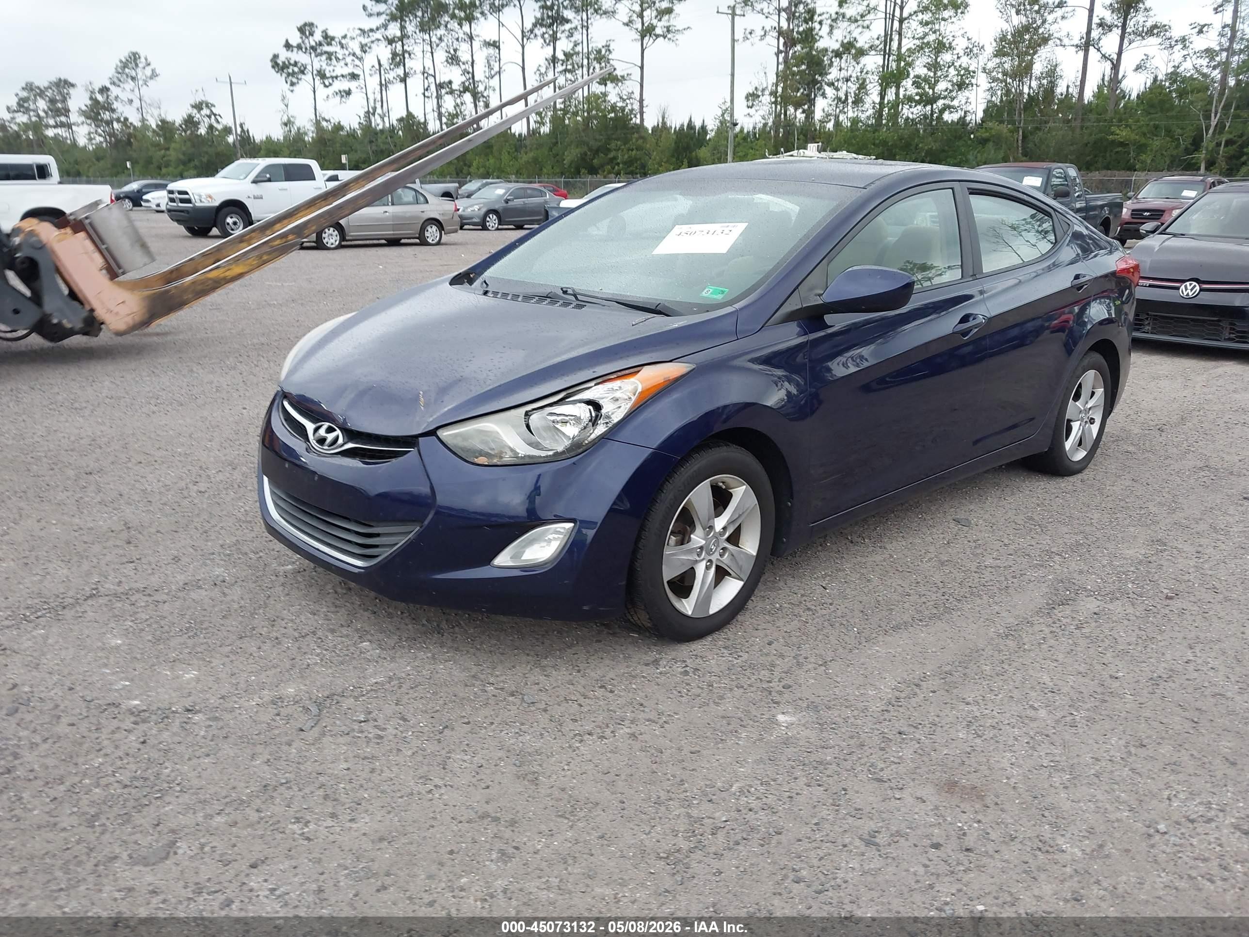 2013 Hyundai Elantra Gls Blue vin: 5NPDH4AE8DH436390