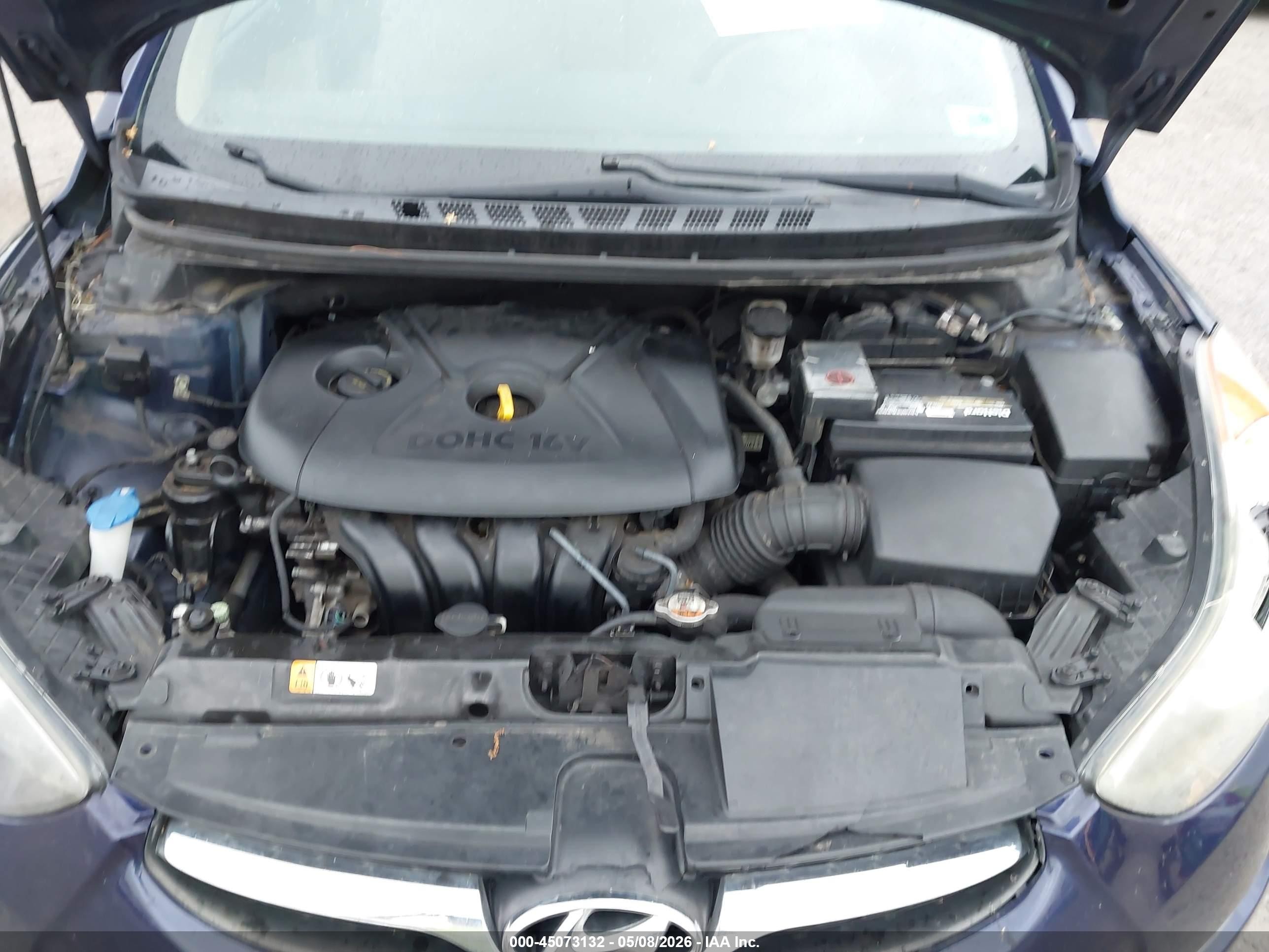 2013 Hyundai Elantra Gls Blue vin: 5NPDH4AE8DH436390