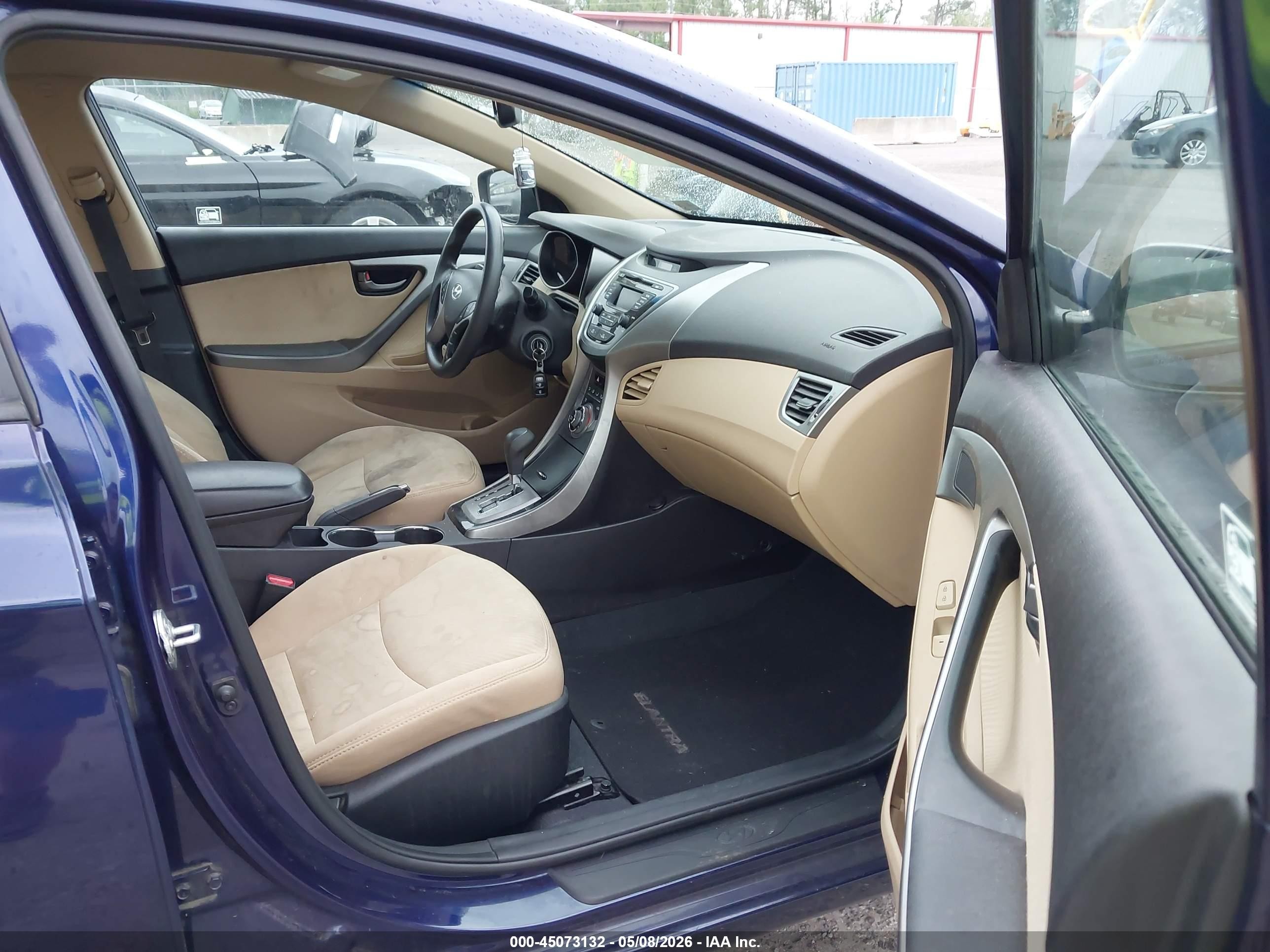 2013 Hyundai Elantra Gls Blue vin: 5NPDH4AE8DH436390