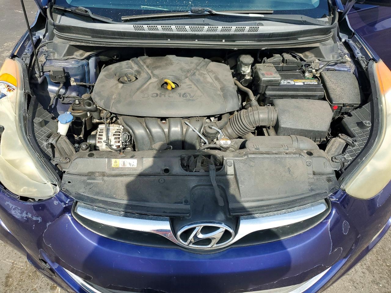 2013 Hyundai Elantra Gls Blue vin: 5NPDH4AE8DH439371