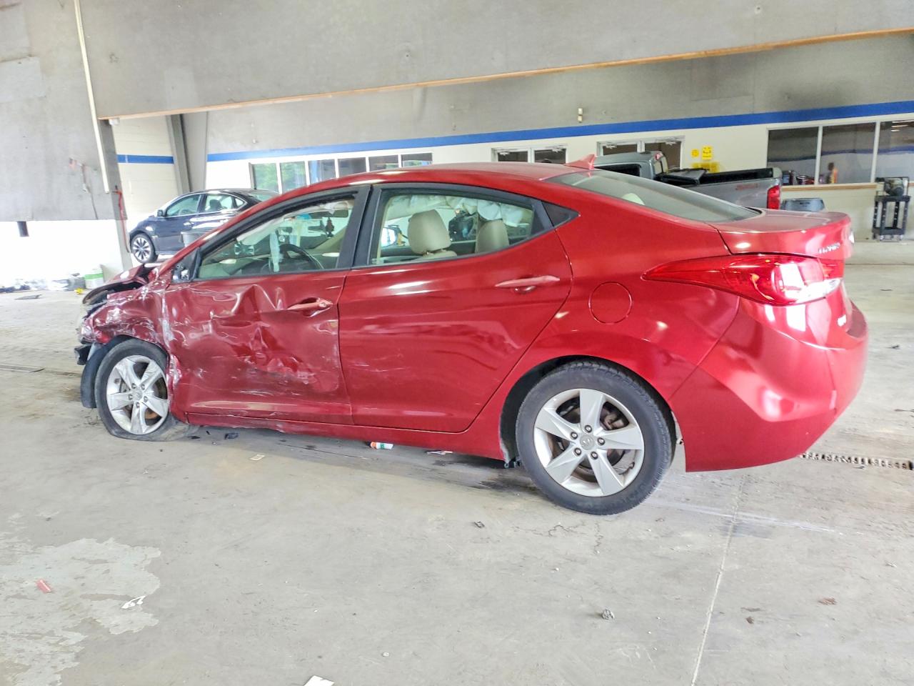 2013 Hyundai Elantra Gls Red vin: 5NPDH4AE8DH441220