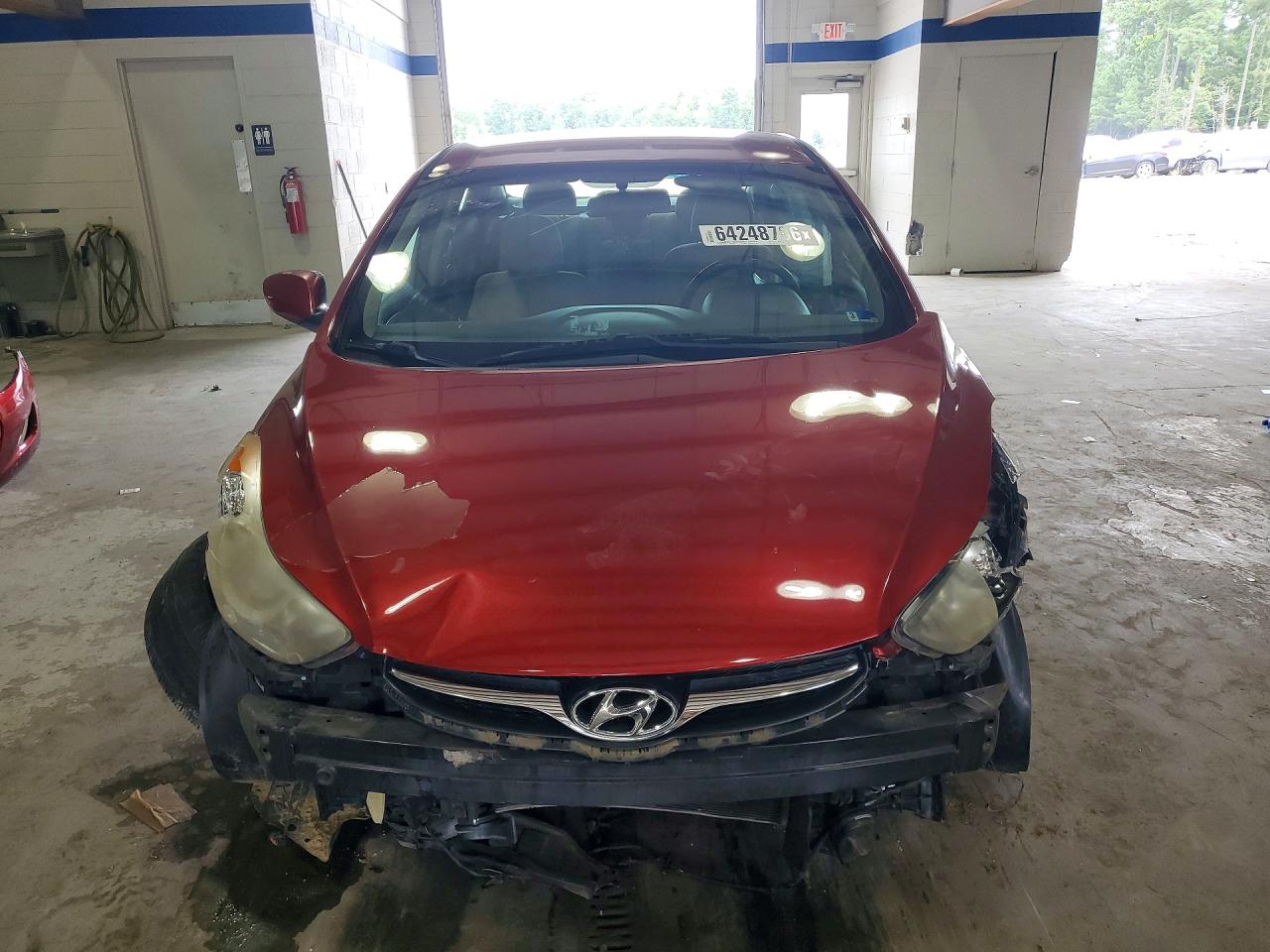 2013 Hyundai Elantra Gls Red vin: 5NPDH4AE8DH441220