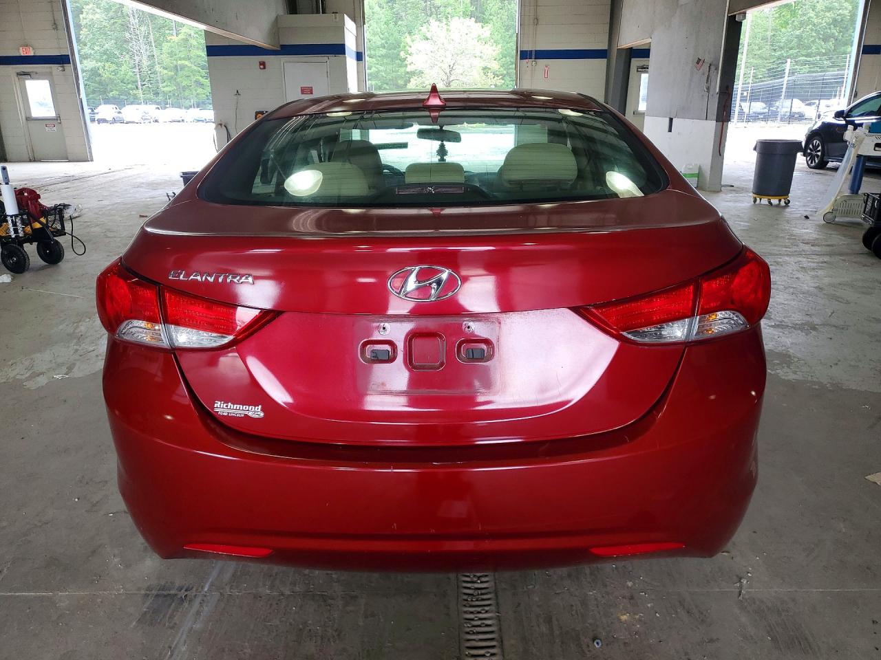 2013 Hyundai Elantra Gls Red vin: 5NPDH4AE8DH441220