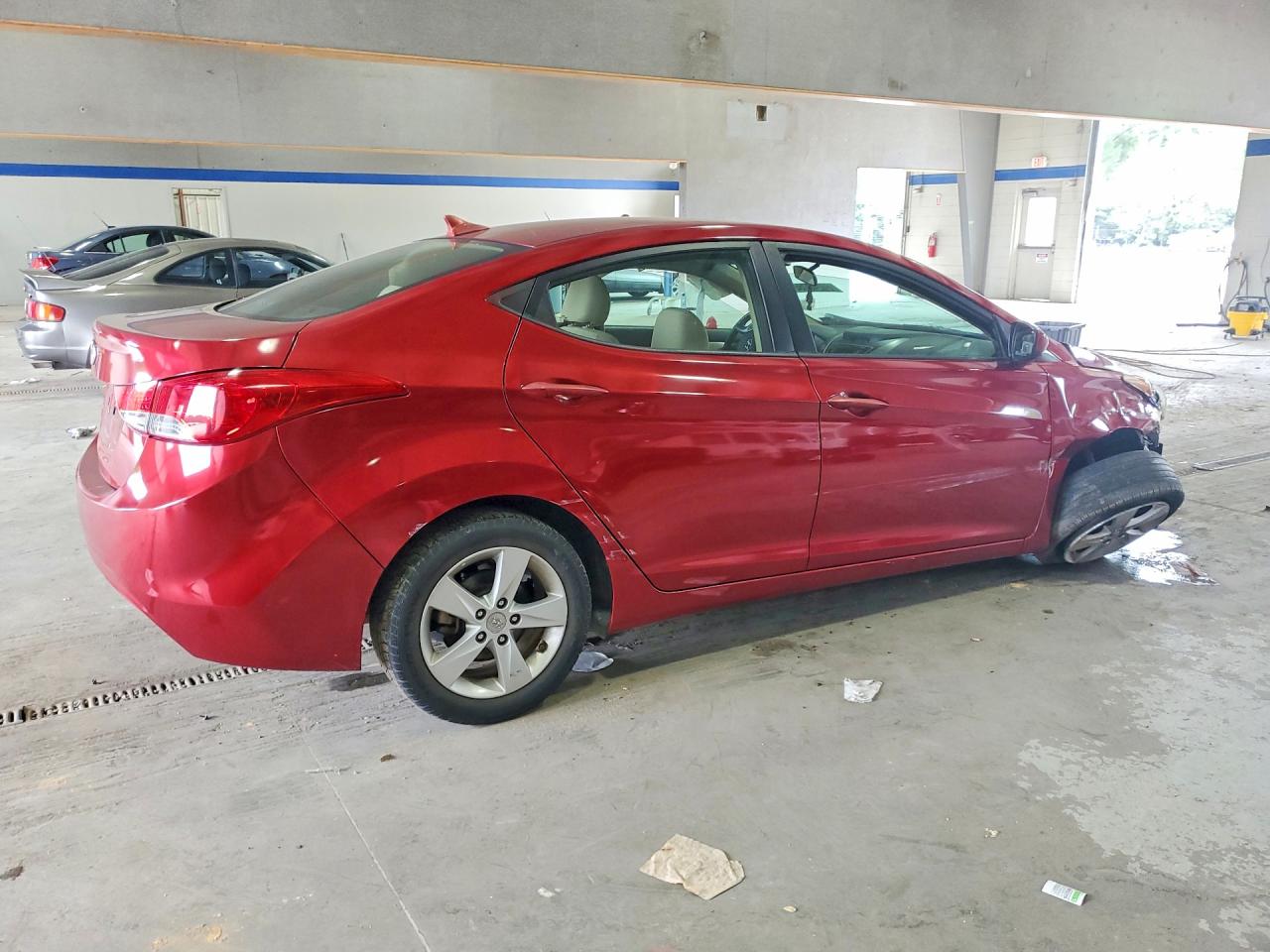 2013 Hyundai Elantra Gls Red vin: 5NPDH4AE8DH441220