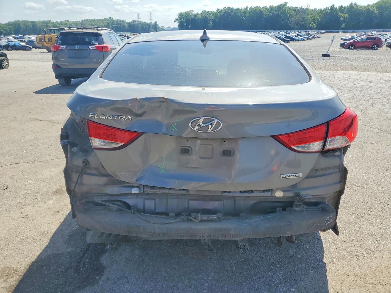 2013 Hyundai Elantra Limited Gray vin: 5NPDH4AE8DH441282