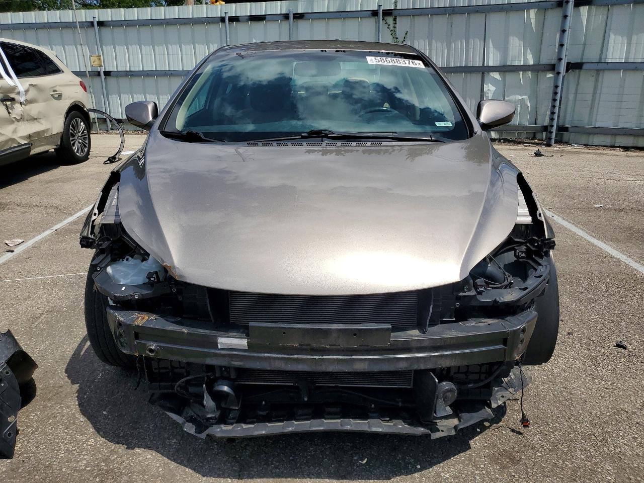 2013 Hyundai Elantra Gls Gray vin: 5NPDH4AE8DH442318