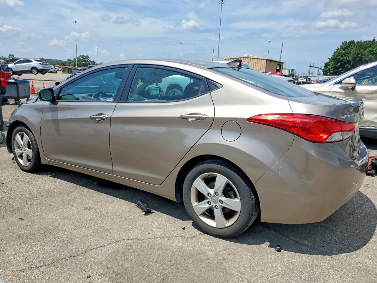 2013 Hyundai Elantra Gls Gray vin: 5NPDH4AE8DH442318