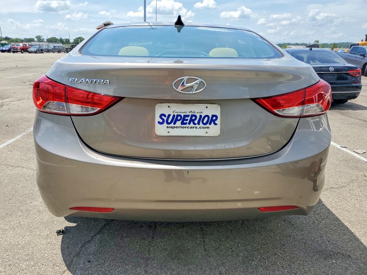 2013 Hyundai Elantra Gls Gray vin: 5NPDH4AE8DH442318