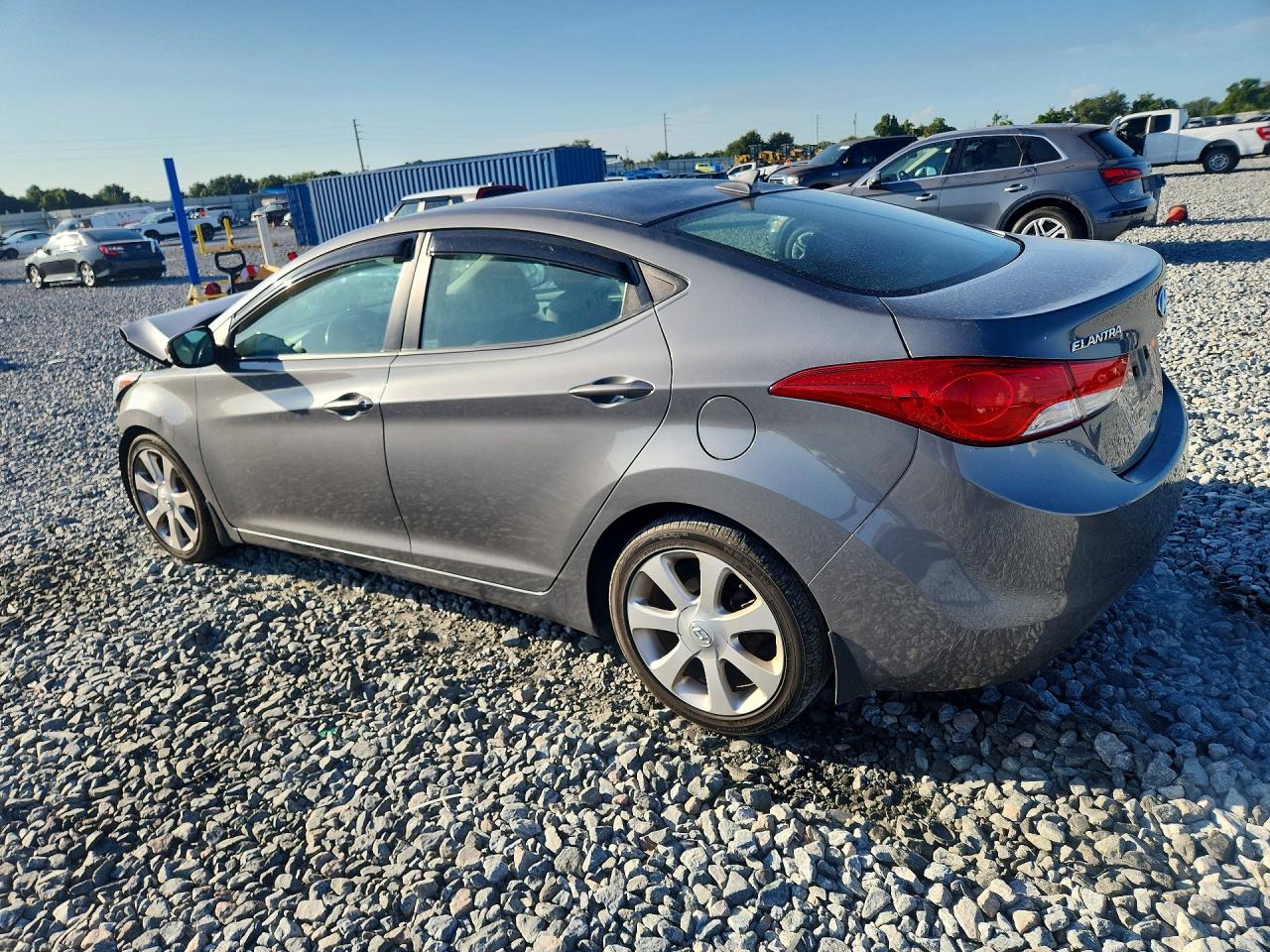 2013 Hyundai Elantra Limited Gray vin: 5NPDH4AE8DH443002
