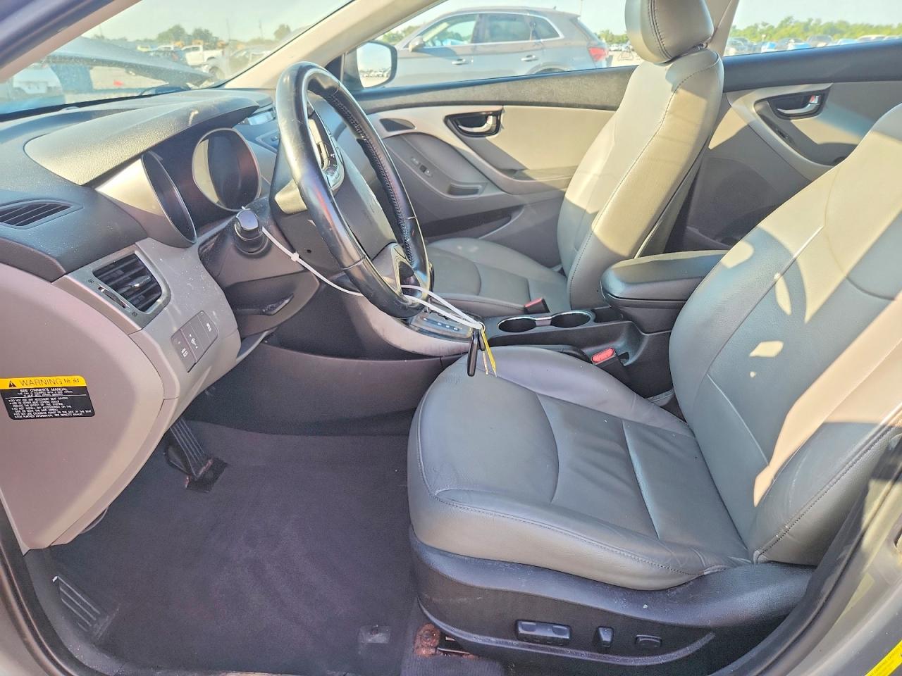 2013 Hyundai Elantra Limited Gray vin: 5NPDH4AE8DH443002