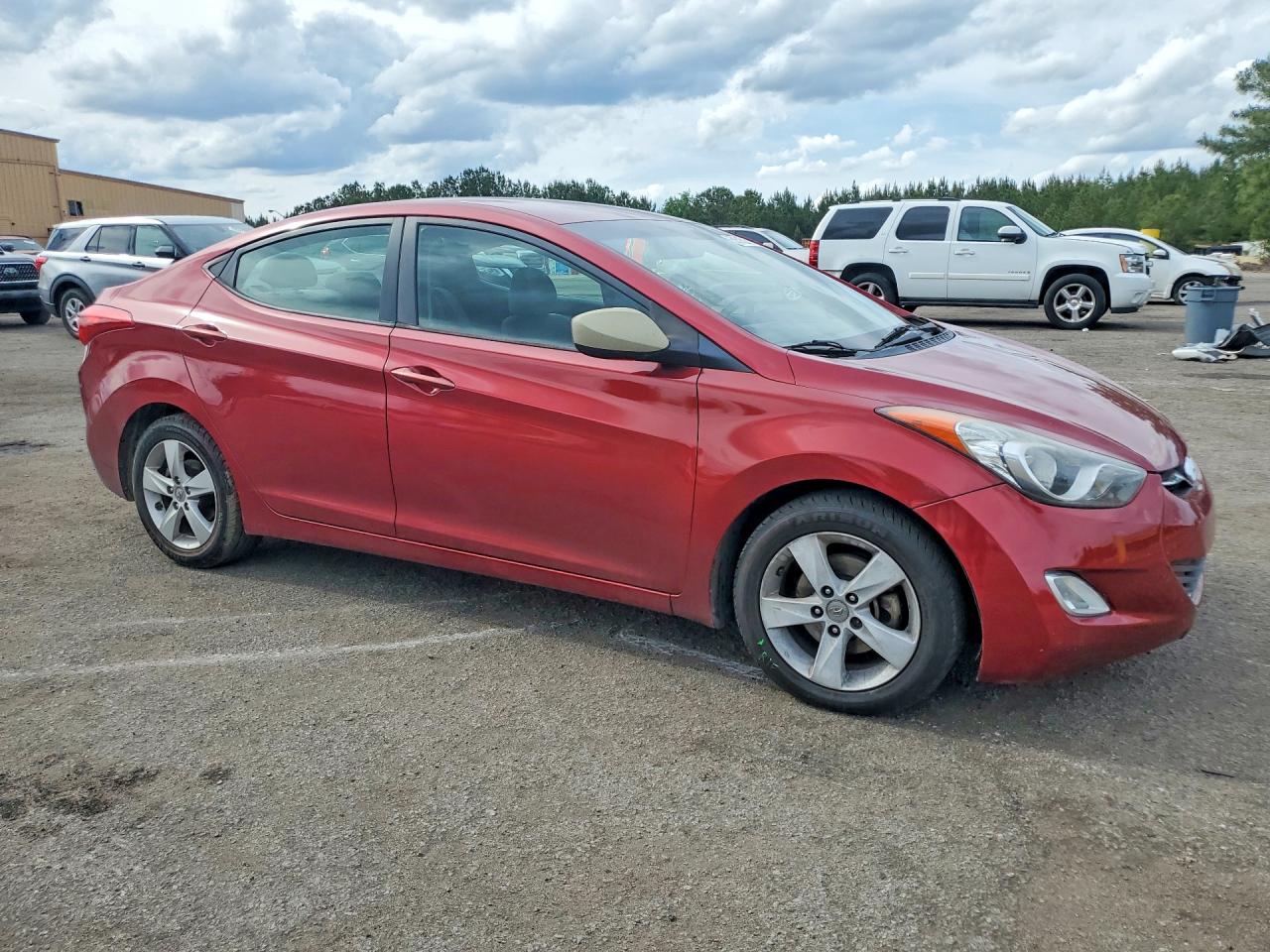 2013 Hyundai Elantra Gls Burgundy vin: 5NPDH4AE8DH443033