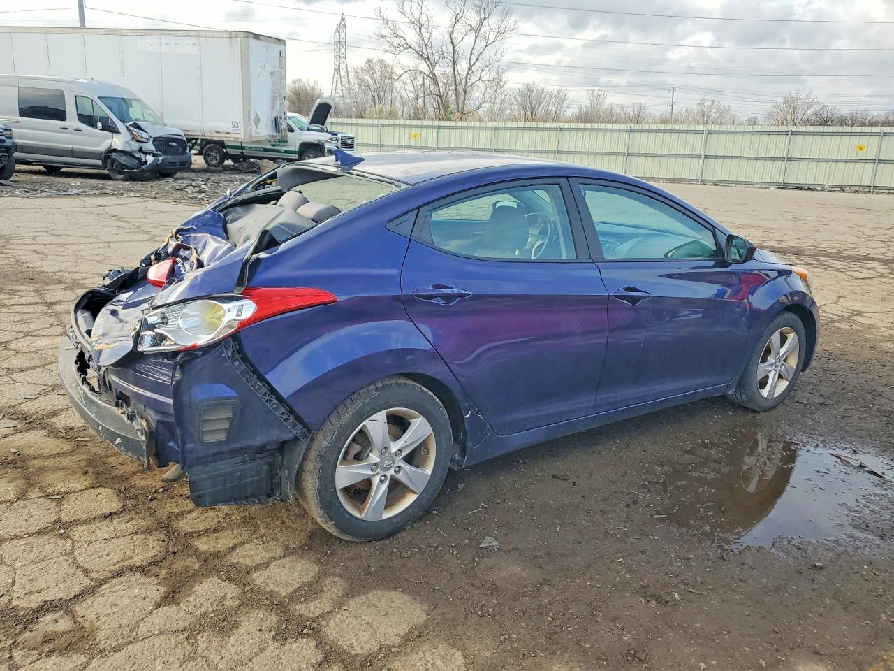 2013 Hyundai Elantra Gls Синий vin: 5NPDH4AE8DH446286