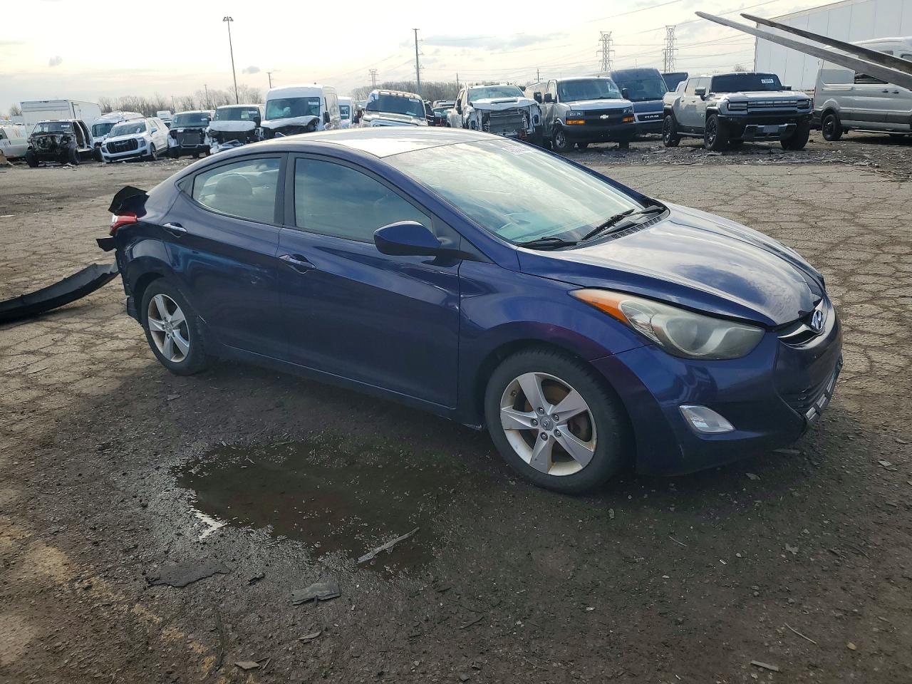 2013 Hyundai Elantra Gls Синий vin: 5NPDH4AE8DH446286