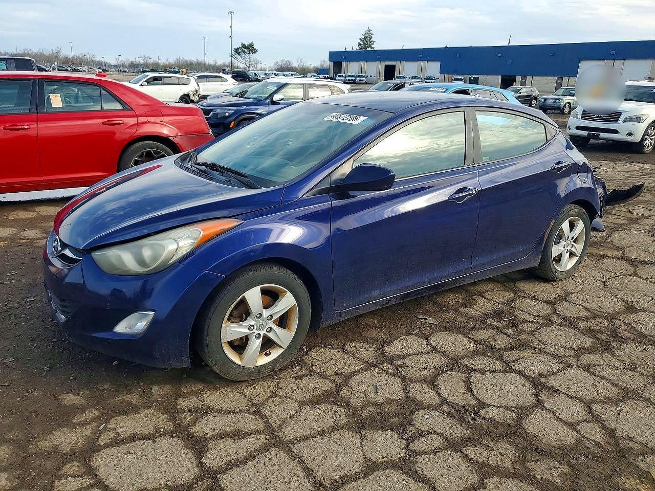 2013 Hyundai Elantra Gls Синий vin: 5NPDH4AE8DH446286