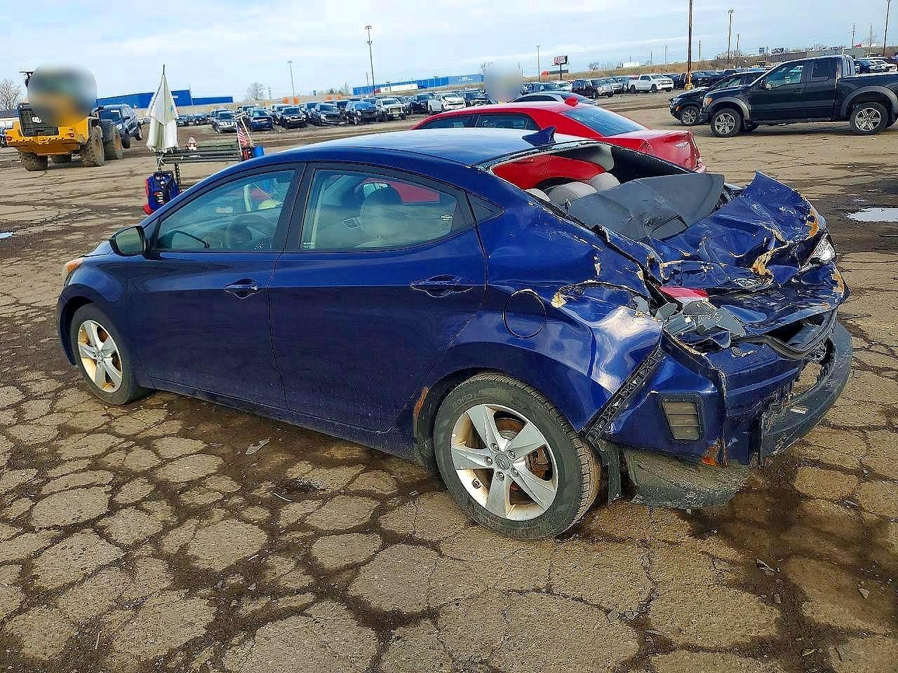 2013 Hyundai Elantra Gls Синий vin: 5NPDH4AE8DH446286