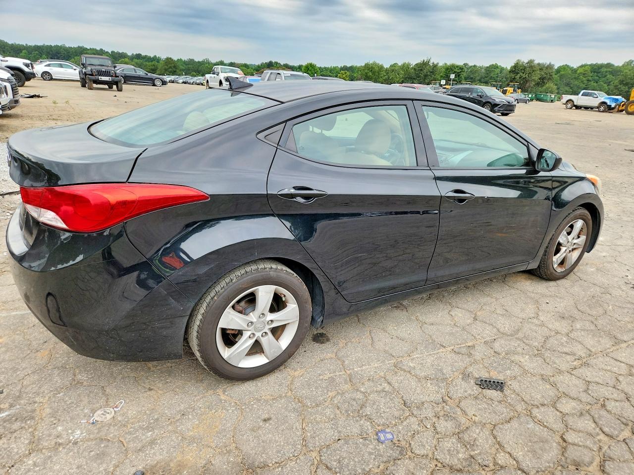 2013 Hyundai Elantra Gls Black vin: 5NPDH4AE8DH454985
