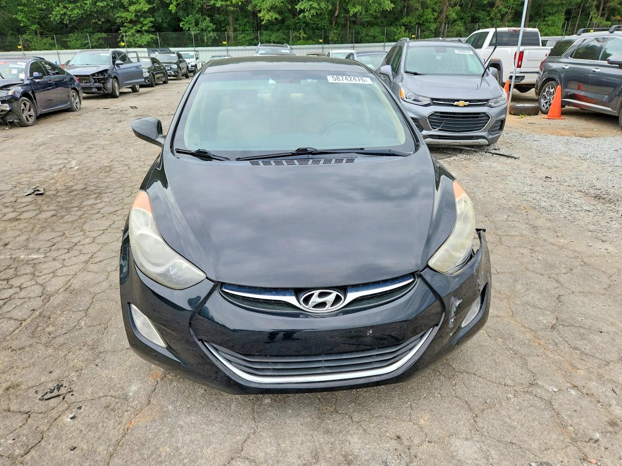 2013 Hyundai Elantra Gls Black vin: 5NPDH4AE8DH454985