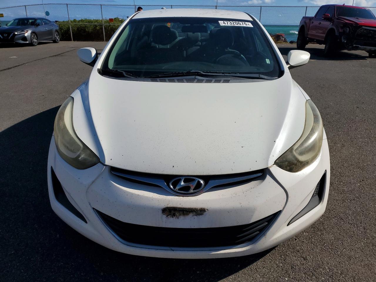 2014 Hyundai Elantra Se White vin: 5NPDH4AE8EH460738