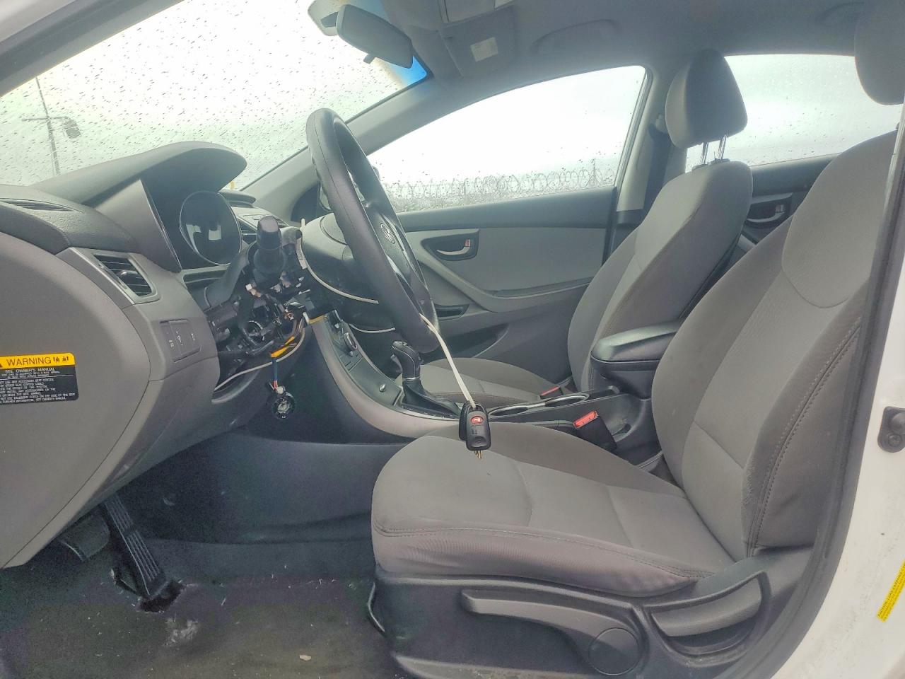 2014 Hyundai Elantra Se White vin: 5NPDH4AE8EH460738