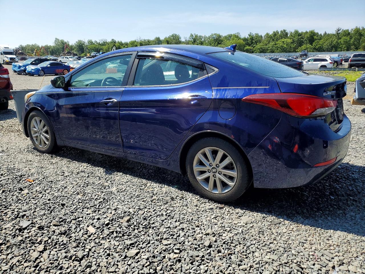 2014 Hyundai Elantra Se Blue vin: 5NPDH4AE8EH462201