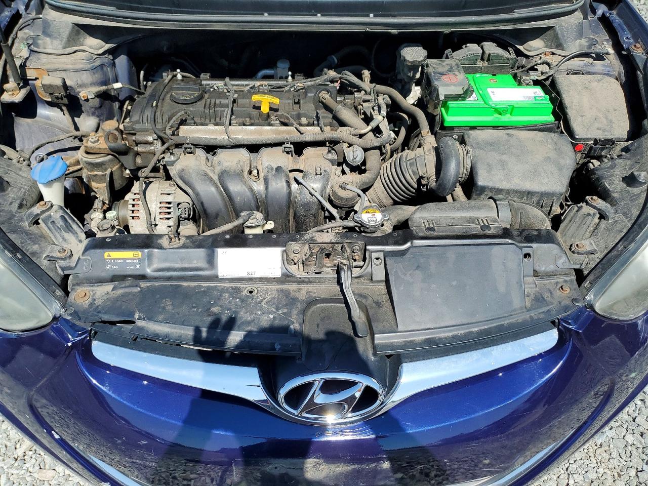 2014 Hyundai Elantra Se Blue vin: 5NPDH4AE8EH462201