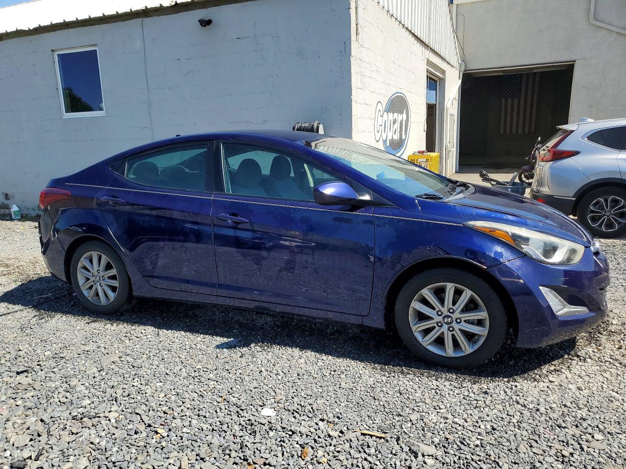 2014 Hyundai Elantra Se Blue vin: 5NPDH4AE8EH462201