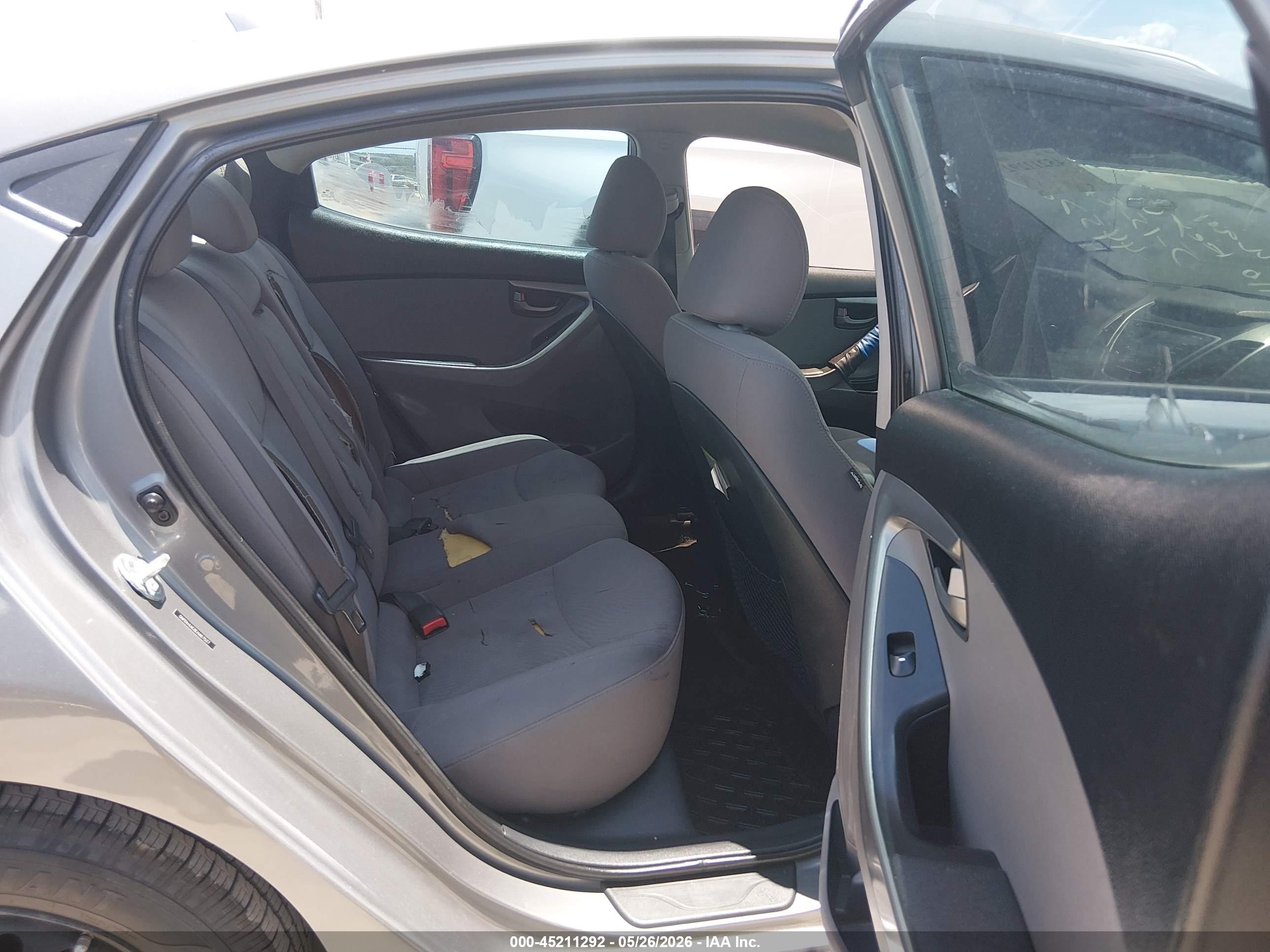 2014 Hyundai Elantra Se Gray vin: 5NPDH4AE8EH467527