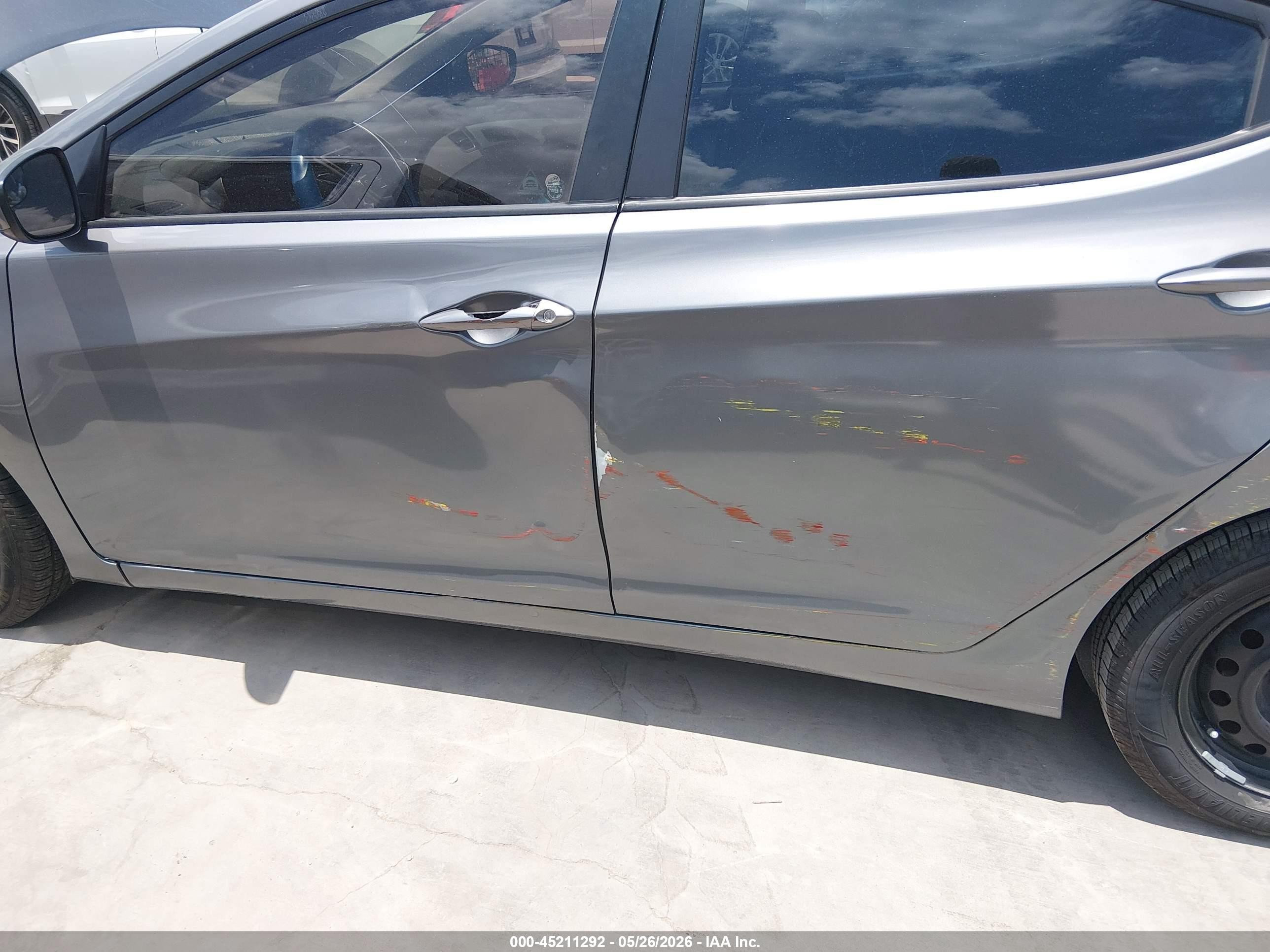 2014 Hyundai Elantra Se Gray vin: 5NPDH4AE8EH467527