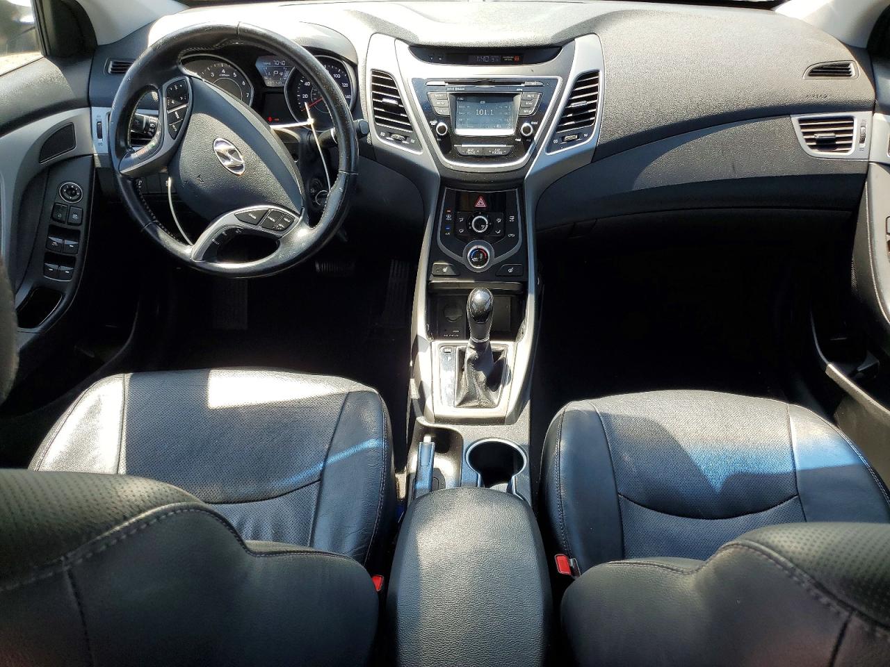 2014 Hyundai Elantra Limited White vin: 5NPDH4AE8EH472839