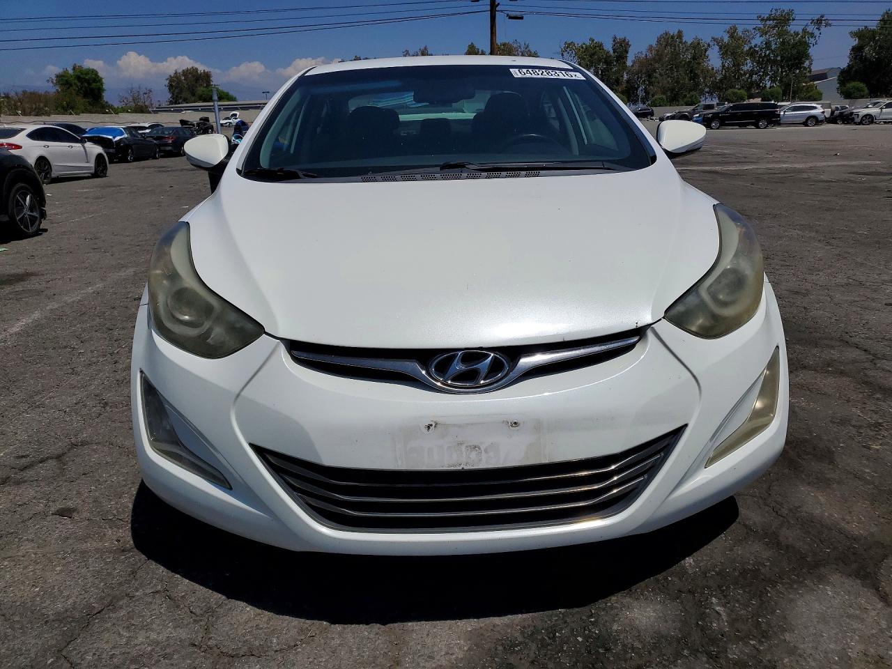 2014 Hyundai Elantra Limited White vin: 5NPDH4AE8EH472839