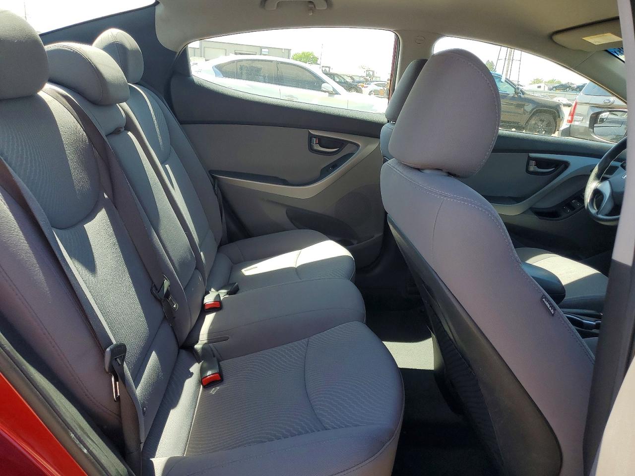 2014 Hyundai Elantra Se Red vin: 5NPDH4AE8EH473389