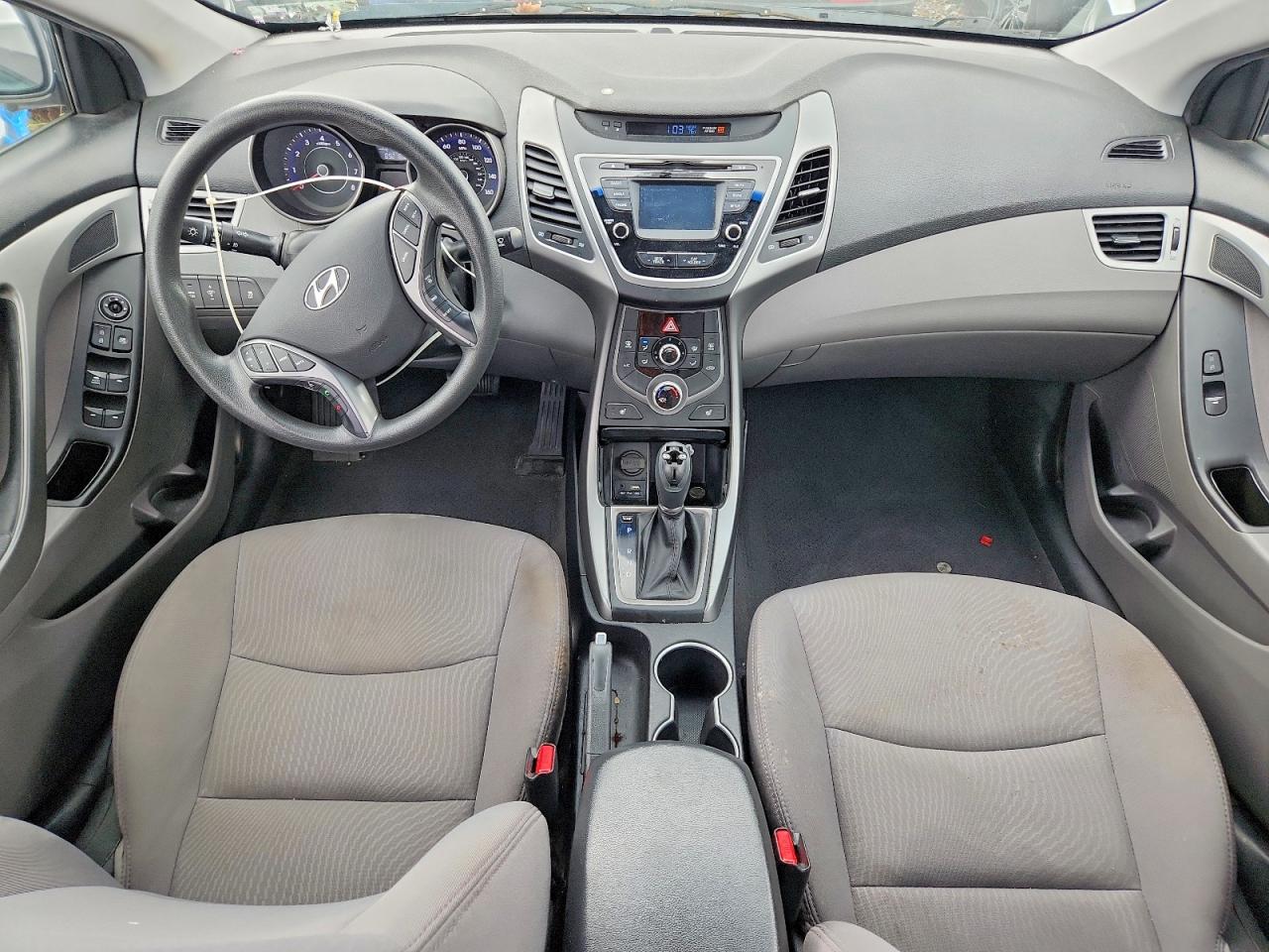 2014 Hyundai Elantra Se Gray vin: 5NPDH4AE8EH474350