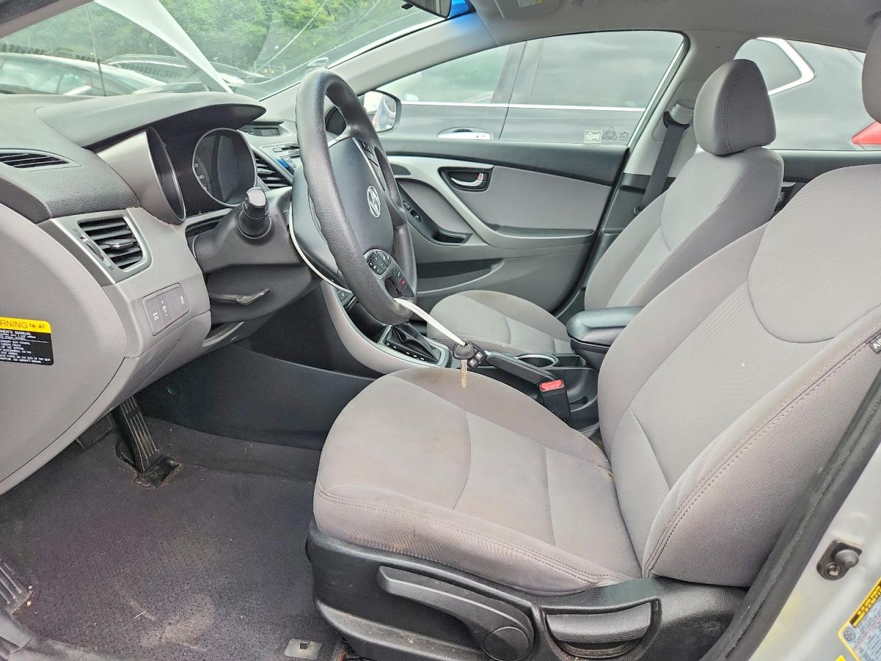2014 Hyundai Elantra Se Gray vin: 5NPDH4AE8EH474350