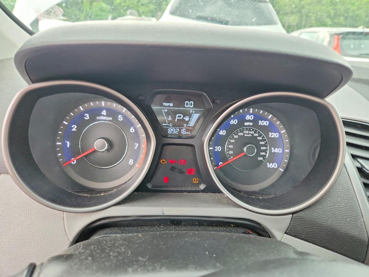 2014 Hyundai Elantra Se Gray vin: 5NPDH4AE8EH474350