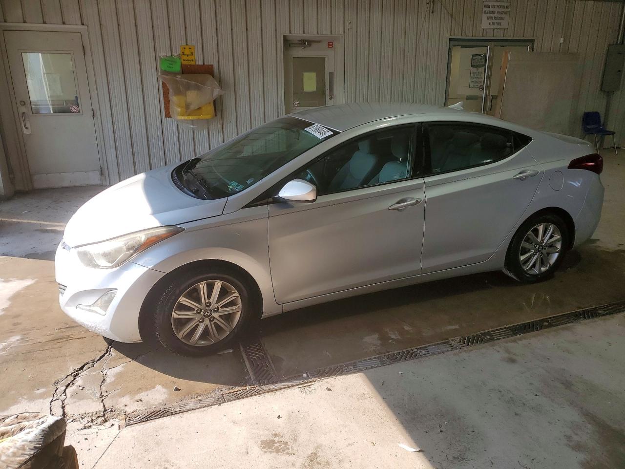 2014 Hyundai Elantra Se Gray vin: 5NPDH4AE8EH474350