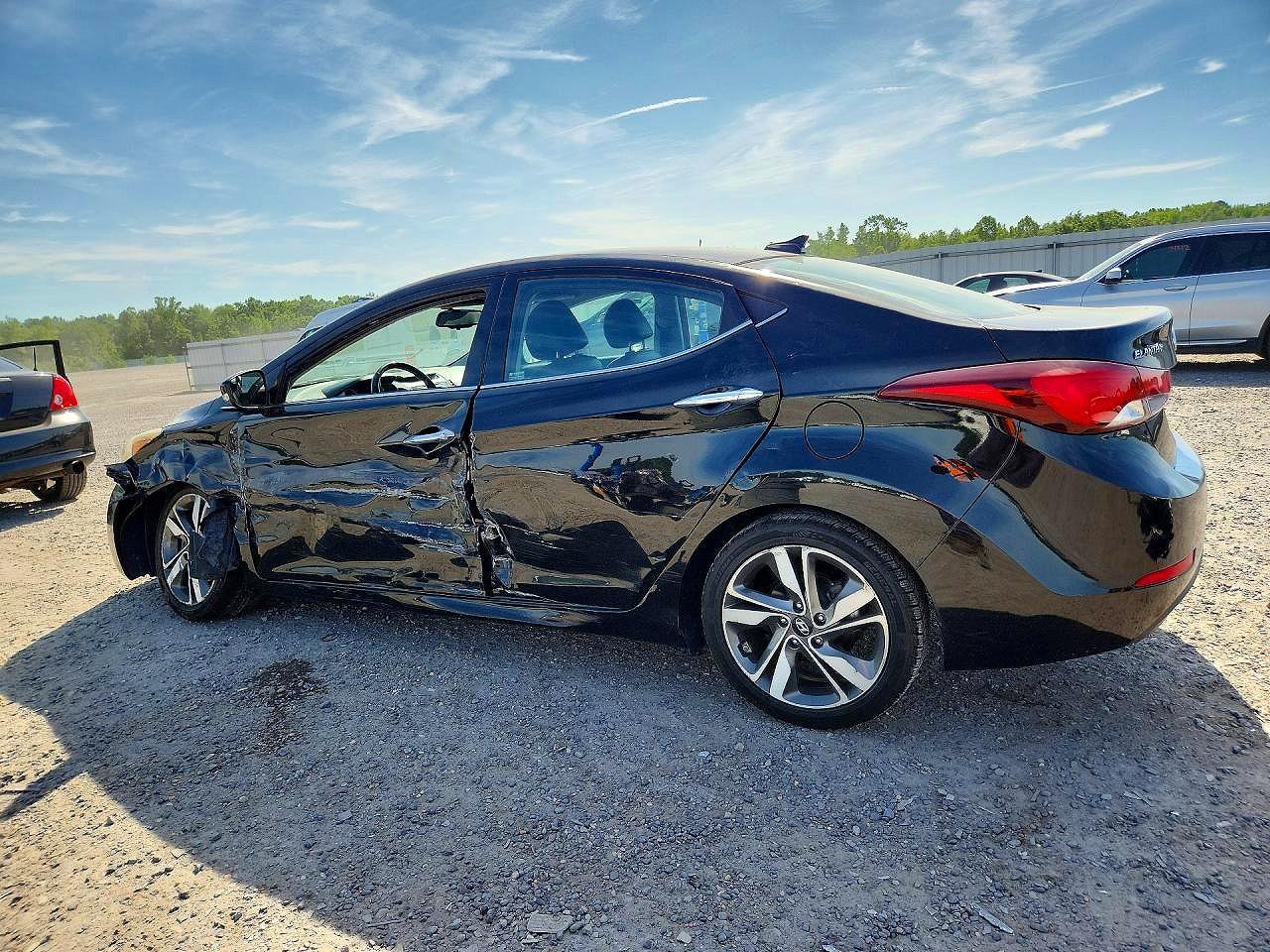 2014 Hyundai Elantra Limited Black vin: 5NPDH4AE8EH479323