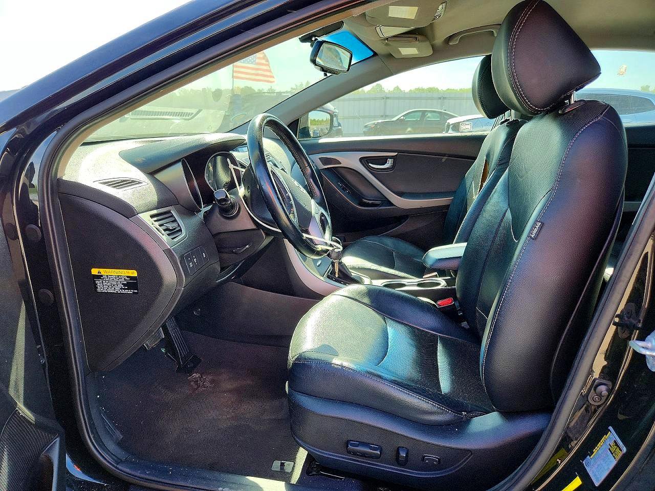 2014 Hyundai Elantra Limited Black vin: 5NPDH4AE8EH479323
