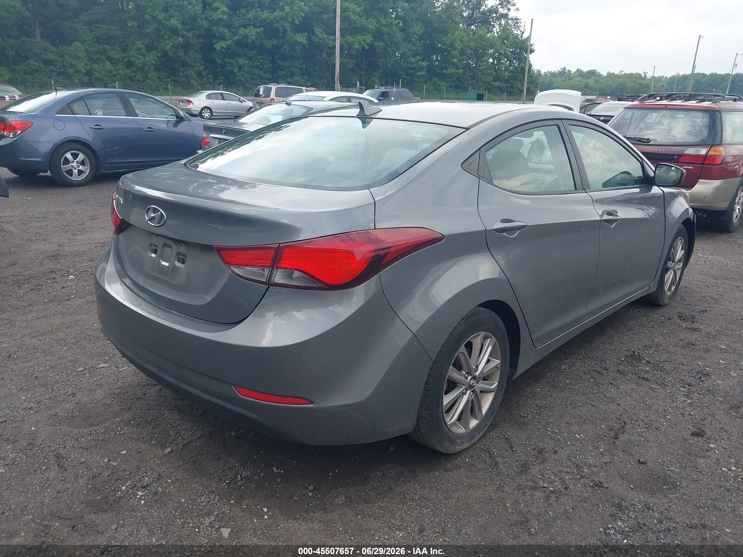 2014 Hyundai Elantra Se Серый vin: 5NPDH4AE8EH489477