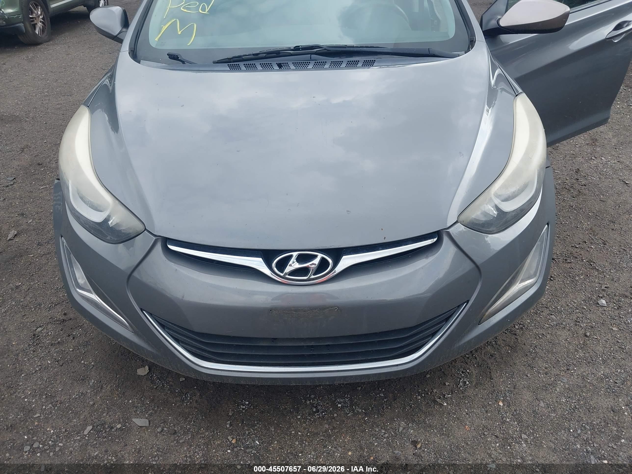 2014 Hyundai Elantra Se Серый vin: 5NPDH4AE8EH489477