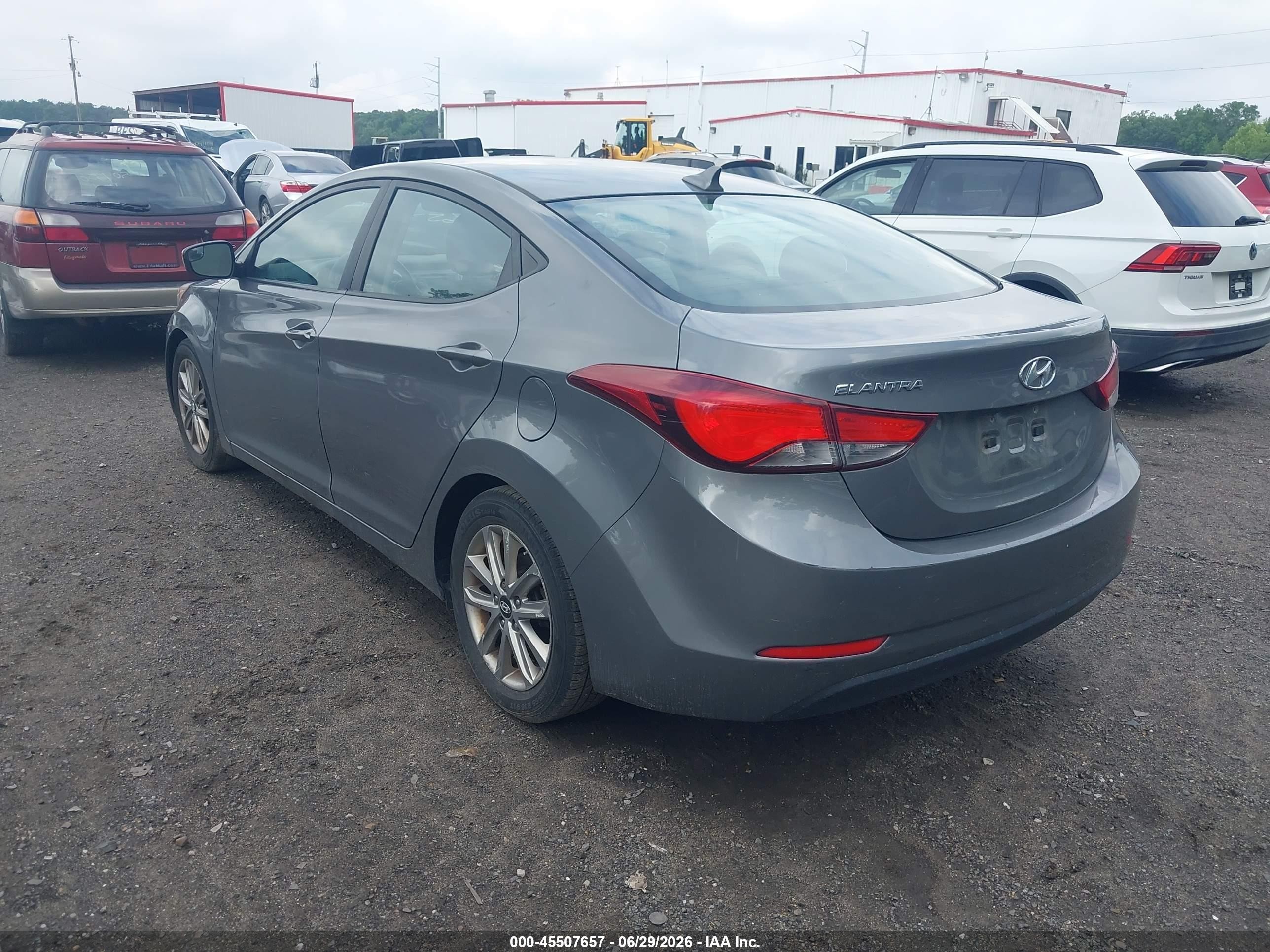 2014 Hyundai Elantra Se Серый vin: 5NPDH4AE8EH489477