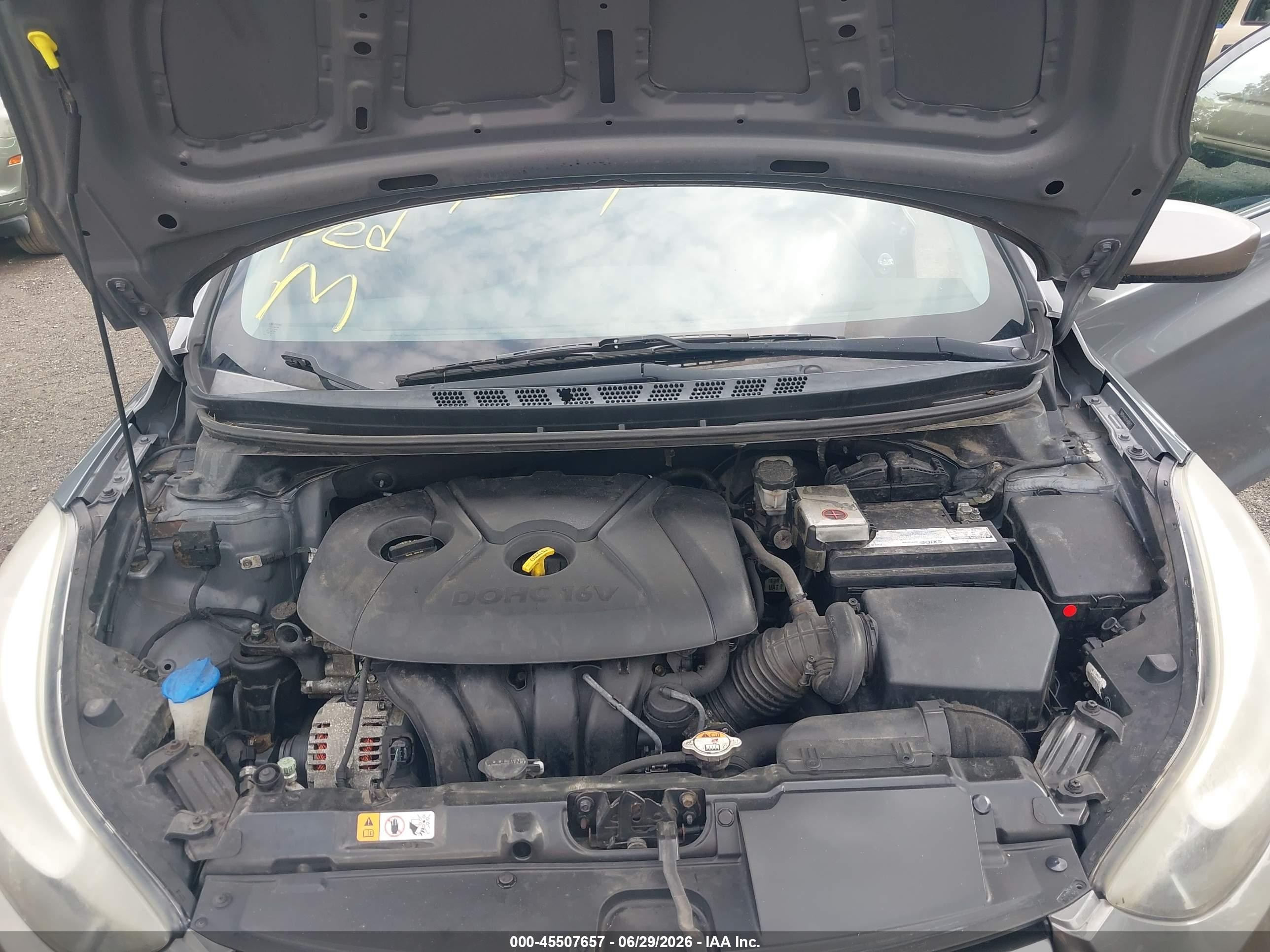 2014 Hyundai Elantra Se Серый vin: 5NPDH4AE8EH489477