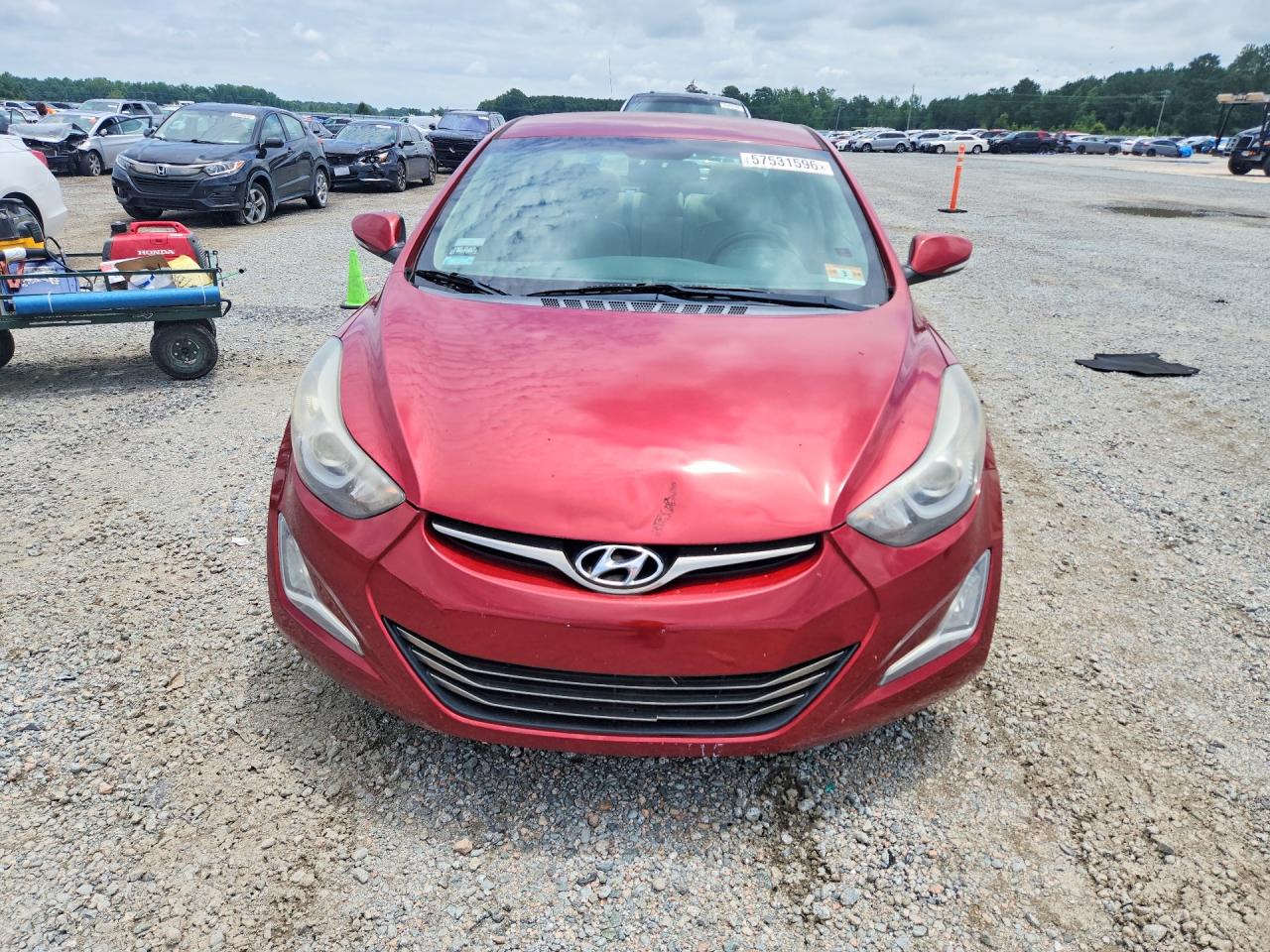 2014 Hyundai Elantra Limited Burgundy vin: 5NPDH4AE8EH491052