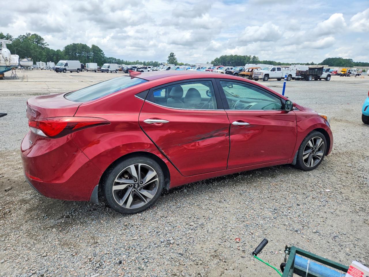 2014 Hyundai Elantra Limited Burgundy vin: 5NPDH4AE8EH491052