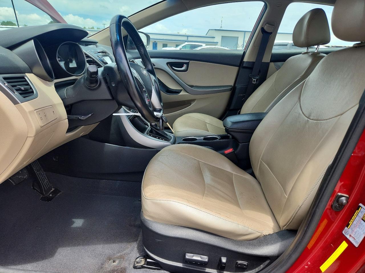 2014 Hyundai Elantra Limited Burgundy vin: 5NPDH4AE8EH491052