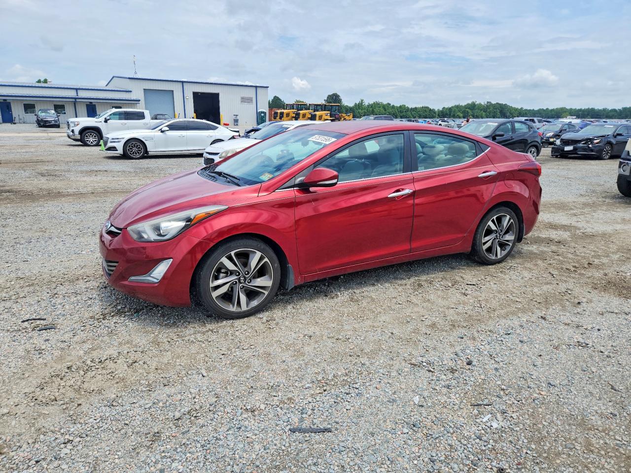 2014 Hyundai Elantra Limited Burgundy vin: 5NPDH4AE8EH491052