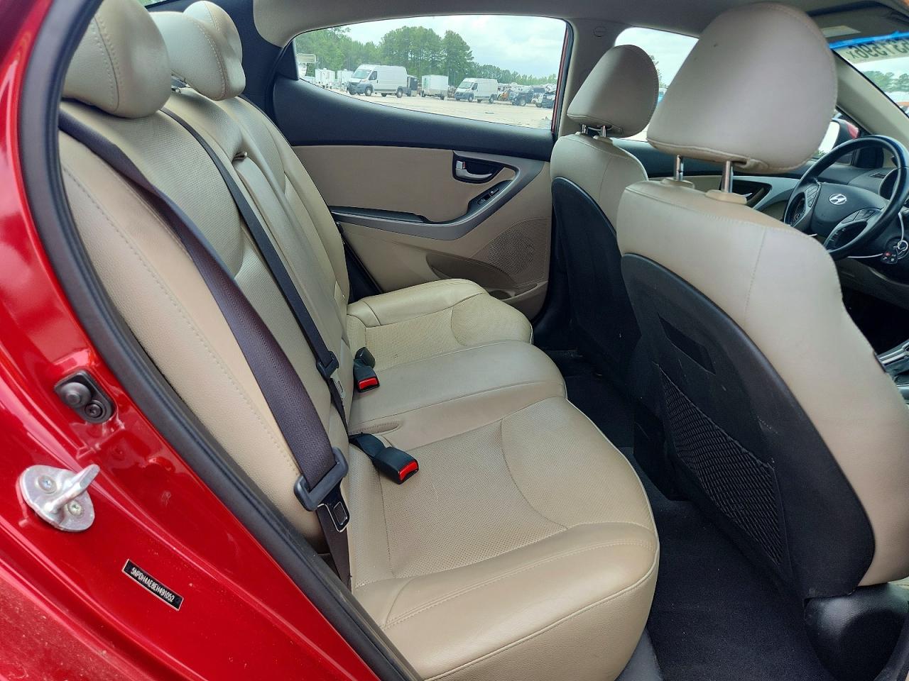 2014 Hyundai Elantra Limited Burgundy vin: 5NPDH4AE8EH491052