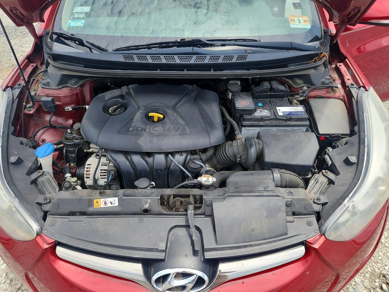 2014 Hyundai Elantra Limited Burgundy vin: 5NPDH4AE8EH491052