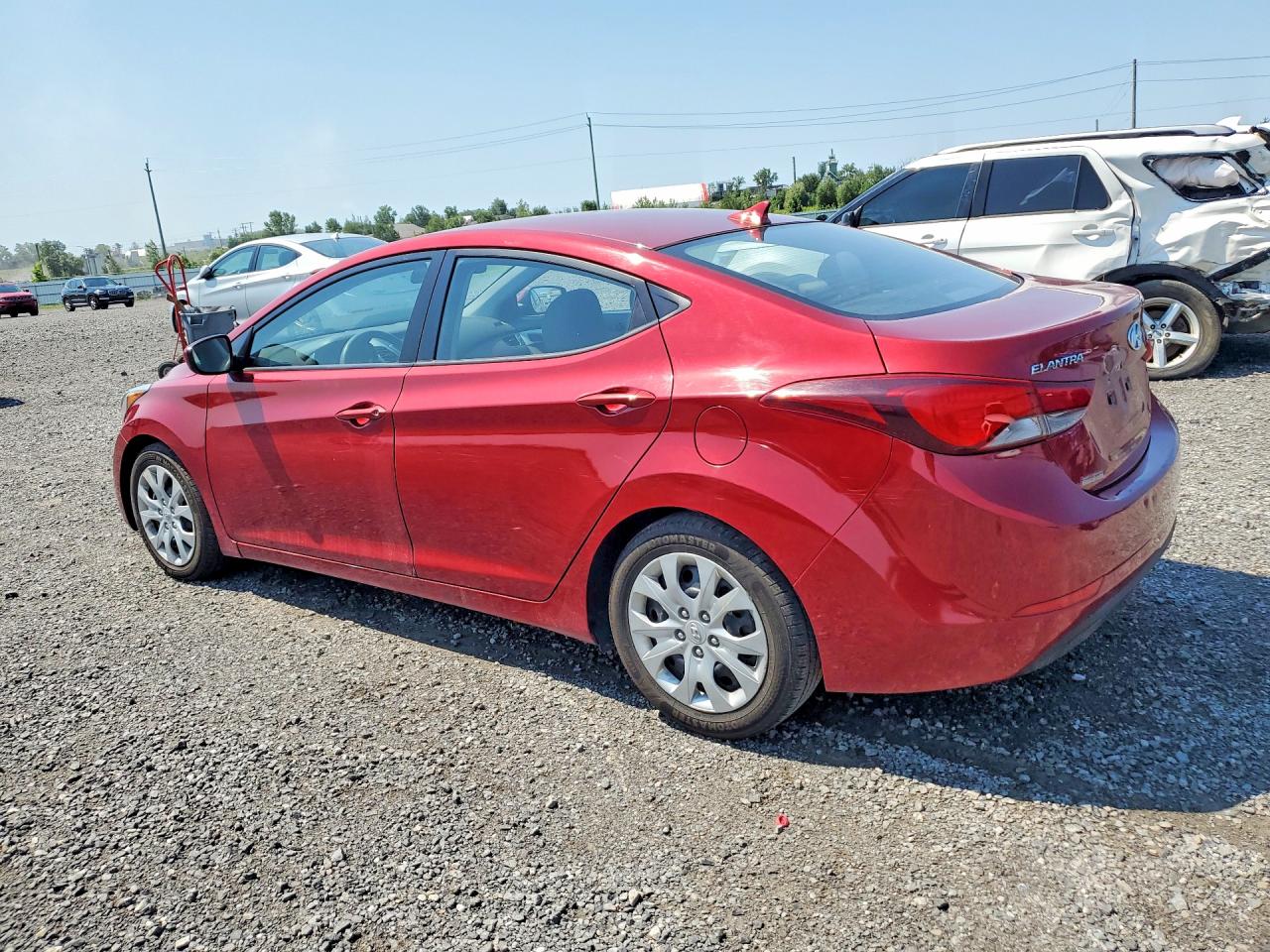 2014 Hyundai Elantra Se Red vin: 5NPDH4AE8EH494436